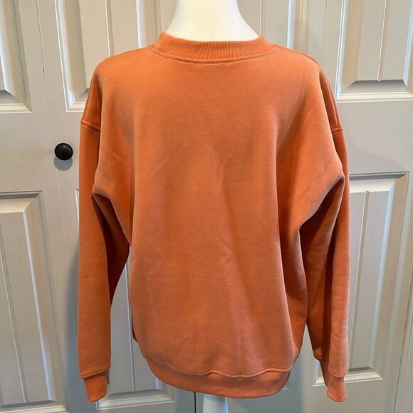 Bailey Rose Medium Embroidered “Malibu Athletics” Peach Crewneck Pullover NWOT - Picture 13 of 13
